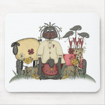 Moutons et corneilles de poupée d'Annie Tapis De Souris