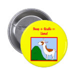 Moutons + Girafe = lama ! Pin's