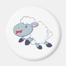 Moutons heureux aimants pour réfrigérateur