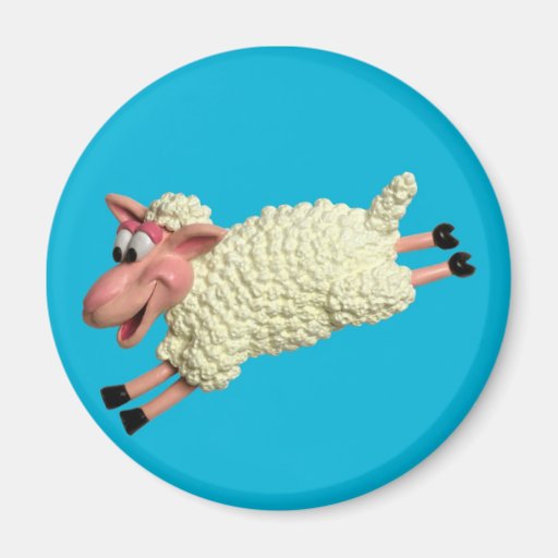 Moutons idiots magnets pour réfrigérateur