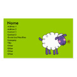 Moutons laineux cartes de visite professionnelles