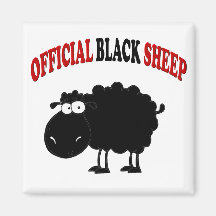 Moutons noirs drôles aimant pour réfrigérateur