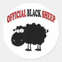Moutons noirs drôles autocollants