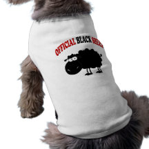 Moutons noirs drôles vêtement pour chien