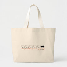 Moutons noirs sac en toile
