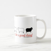 Moutons noirs tasse à café