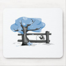 Moutons seuls Mousepad Tapis De Souris