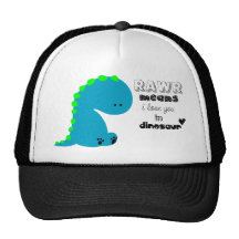 Moyens de Rawr je t'aime dans la chemise de DINOSA Casquette