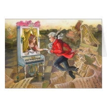 Mozart trouve sa carte de voeux de Muse
