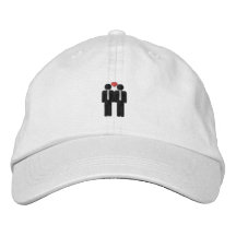 Mr and Mr Gay Pride Love Heart Baseball Cap
