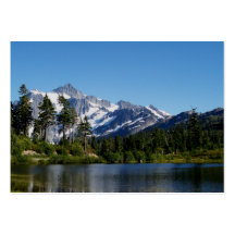 Mt Shuksan de lac picture Cartes De Visite Professionnelles