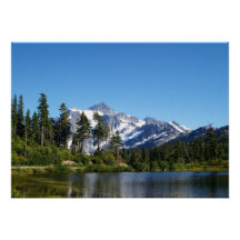 Mt Shuksan de lac picture Cartons D'invitation