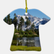 Mt Shuksan de lac picture Ornement De Noël