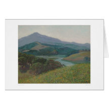Mt. Tamalpais de la crique de Corte Madera (1153) Cartes De Vœux