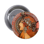 Mucha - art Nouveau Pin's Avec Agrafe