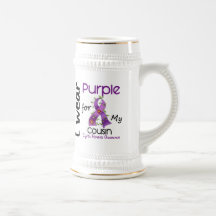 Mucoviscidose je porte le pourpre pour mon cousin  tasses à café