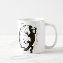 Mug lézard ying yang