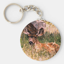 Mule Deer Doe Keychain