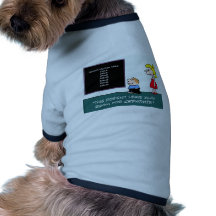 multiplication de mathématiques de formation de pé tee-shirt pour chien