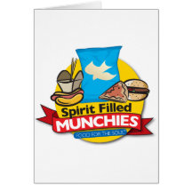 Munchies rempli par esprit carte de vœux