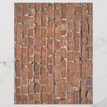 Mur de briques brun clair âgé et endommagé tract customisé