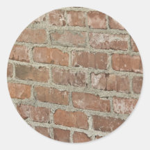 Mur de briques de rouge d'illusion optique adhésifs
