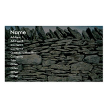 Mur de pierres sèches modèle de carte de visite