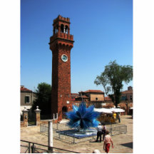 Murano, tour d'horloge de l'Italie et sculpture en Découpages En Acrylique