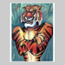 Muscle de tigre cartes postales