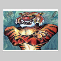 Muscle de tigre cartes postales