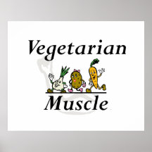 Muscle végétarien SUPÉRIEUR Posters
