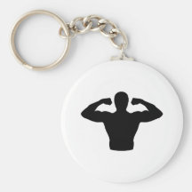 Muscles de culturisme porte-clefs