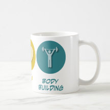 Musculation d'amour de paix mugs à café
