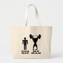 Musculation votre homme contre mon homme sacs en toile