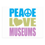 Musées d'amour de paix cartes postales