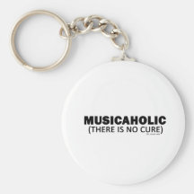 Musicaholic (il n'y a aucun traitement) porte-clefs