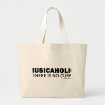 Musicaholic (il n'y a aucun traitement) sac en toile