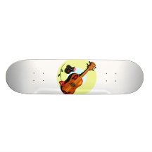 Musical graphique de conception de rose de castagn skateboards