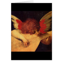 Musicien d'ange, chrétien de Rosso Fiorentino Cartes De Vœux