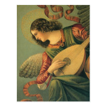 Musicien d'ange, Melozzo DA Forli, art de Renaissa Carte Postale