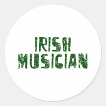Musicien irlandais autocollants
