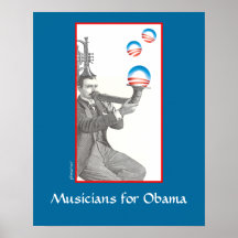 Musiciens pour l'affiche d'Obama