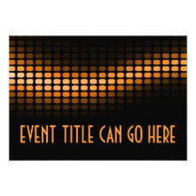 musicmeterz orange invitations personnalisables