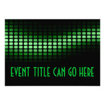 musicmeterz vert cartons d'invitation
