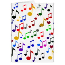 Musique avec Love_ Carte De Vœux