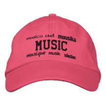 Musique - chapeau brodé