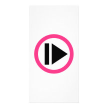 Musique de bouton de jeu photocarte personnalisée
