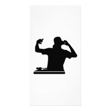Musique de club de plaques tournantes du DJ Photocartes Personnalisées
