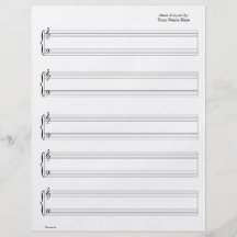 Musique de feuille - piano et vocaux (écrivez votr prospectus personnalisés