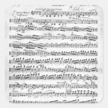 Musique de feuille pour l'ouverture à 'Egmont Autocollant